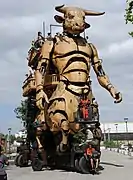 The giant Minotaur of the Halle de La Machine.
