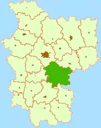 Location of Pukhavichy District