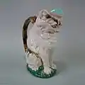 Cat and mouse jug, 1875, naturalistic style.