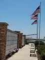 Columbarium Plaza – north wall showing Sections&nbsp;H&nbsp;&&nbsp;I