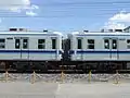 The permanently coupled inner cab ends on cars 7265 and 7264