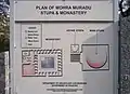 Plan of the ruins of Mohra Muradu at Taxila, Pakistan.