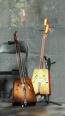 Two Morin Khuurs with two F-Holes