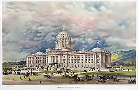 Image 90Competition design for the Montana State Capitol by George R. Mann 1896 (from Portal:Architecture/Civic building images)