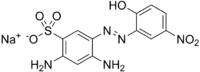 Wireframe model of a mordant brown 33 tautomer