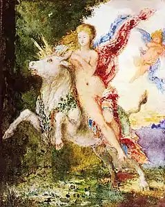 Europa and the Bull (c. 1869), 15.2 x 12.2 cm, Wadsworth Atheneum