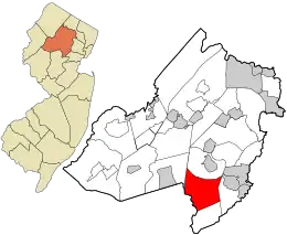 Location in Morris County and the state of New Jersey.