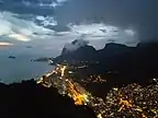 From viewpoint of Morro Dois Irmãos Hike