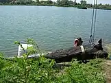 Excavation of morta from Sava river in Croatia.