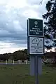 Signpost at site, July 2019