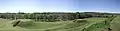 Mounds B, and C from the top of Mound A.