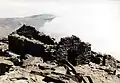 Ruined mountain hut on the summit