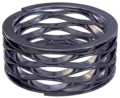 Multi-turn wave spring with shim ends