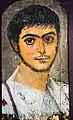 2nd century mummy portrait from er-Rubayat (Ny Carlsberg Glyptotek)
