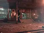 Municipality building in Zenica after the Bosnian social riots