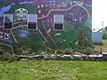 Mural on front of building.March 11, 2008