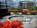 Fountains and flowers