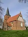 Village church in Nätebow.