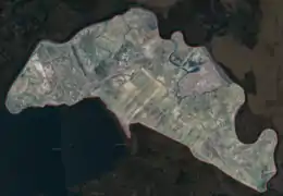 An aerial photo of a large, messy collection of islands.