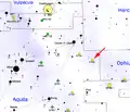 Location diagram of NGC 6709