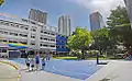 Elementary building and playground
