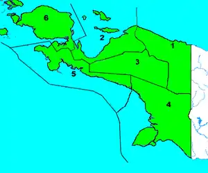 Departments
of Papua