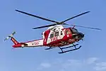 One of three Bell 412 owned by the New South Wales Rural Fire Service