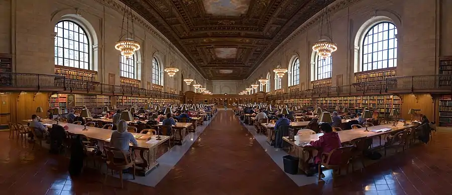 Image 33The research room at the New York Public Library (from Portal:Architecture/Academia images)