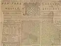 New York Gazette or The Weekly Post-Boy  Aug 21 1766