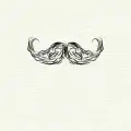 "Natural " moustache style