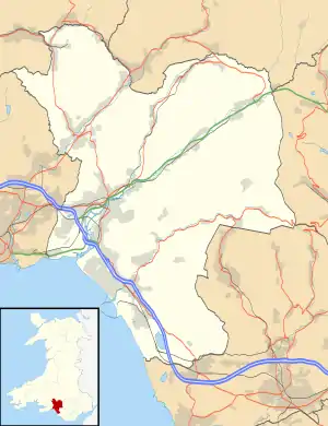 Location of Neath Port Talbot County Borough