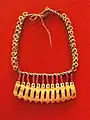 Necklace: sperm whale teeth, glass beads, spondylus disks, plant fiber, Marshall Islands, 1891 (Staatlichen Museums für Völkerkunde München)