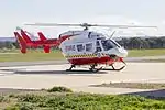 New South Wales Rural Fire Service (VH-VRQ) Kawasaki Heavy Industries BK117 B-2 at Wagga Wagga Airport