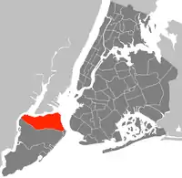 Location in Staten Island