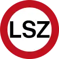 New Zealand – Limited Speed Zone (Maximum speed limit is 100&nbsp;km/h, reduces to 50&nbsp;km/h if dangerous conditions exist such as bad weather)