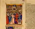 The Marriage, 1350s, miniature on vellum by Niccolò da Bologna, 1350s, National Gallery of Art, Washington DC