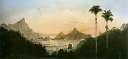 Nicola Facchinetti: Rodrigo de Freitas lagoon, ca. 1884