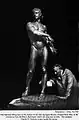Niehaus with his model for Orpheus, (Francis Scott Key Monument) (1916–22), Baltimore, Maryland