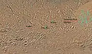 Quadrangle map of Noachis labeled with major features.