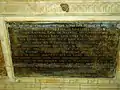 Inscription on tomb of the "Noble Impe"