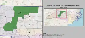 Static map of 2021-3 congressional district