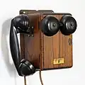 Image 21A Northern Electric telephone, model number N415H, circa 1950 (probably)