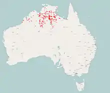 Map of range