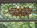 A stained glass panel