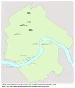 Medieval settlement of Bakša in the location of modern Stari grad (13th-16th century)