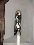 Stained-glass apse window