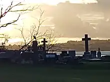 View of O'Neill's Point Cemetry towards Shoal Bay
