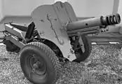 Romanian M82 76mm mountain howitzer, mady by Arsenal Reșița. Based on the "Tito Gun".