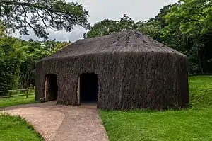 Oca, a communal house typical of the indigenous people of Brazil.