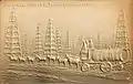 Oil field, Humble, Texas (postcard, c. 1836–2001)